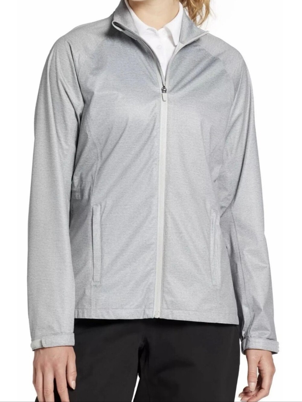 Lady Hagen Grey P11 Waterproof Performance Rain Jacket - Size Small